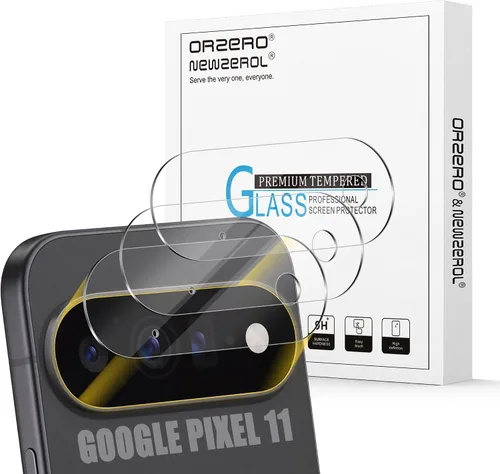 Vista 9 de Orzero Paquete de 3 protectores de pantalla de vidrio templado compatibles con Google Pixel 8, bordes de arco 2.5D, 9H, alta definición