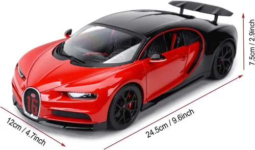 Vista 5 de HTLNUZD Bburag 1/18 Sport Alloy Racing Car para Bugatti Chiron Die Casting Classic Car Model Collection Gift