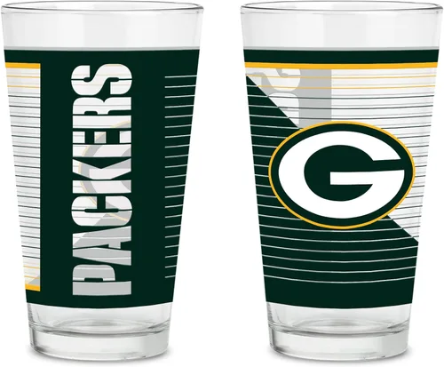Vista 24 de Rico Industries NFL Football Main - Juego de 2 vasos clásicos de 16 onzas con logotipo impreso digitalmente, apto para lavavajillas NFL Football