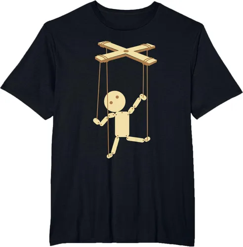 Vista 42 de Puppeteering - Camiseta de marionetas Ventrílocuo de tiriteros, Negro, S