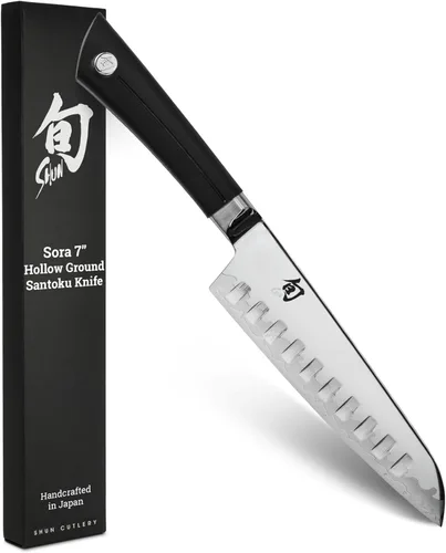 Vista 8 de Shun Sora - Cuchillo para pelar, Santoku, Negro