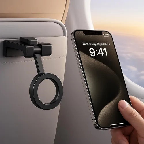 Vista 11 de Mizi Soporte para teléfono celular, ángulo y altura ajustable, soporte de teléfono de escritorio compatible con iPhone 17/16/15 Pro Max, Samsung