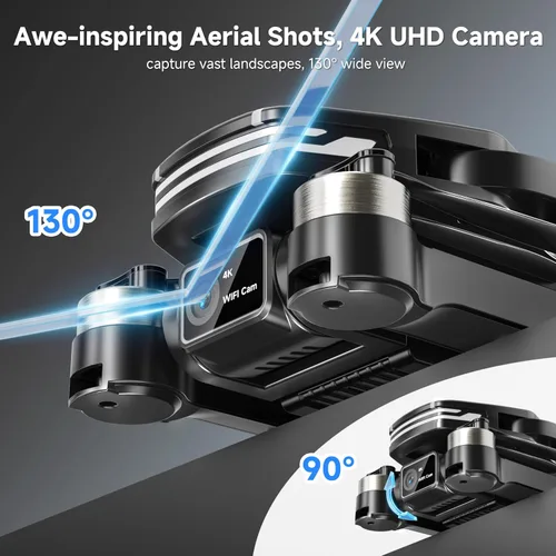 Vista 8 de Drones with Camera for Adults 4K, Beginner RC Drone with Anti-Lost Alarm