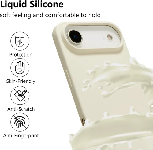 Vista 2 de ZTOFERA Funda para iPhone Air con correa, funda cruzada para teléfono con cordón ajustable para el cuello en los hombros, silicona suave a prueba