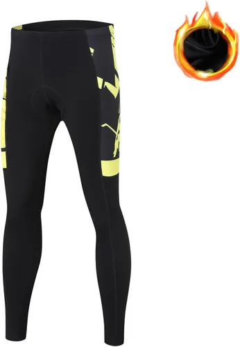 Vista 8 de UGLY FROG Winter Fleece Warm Men's Cycling Pants 20D Padded Bike Tights Bicycle Biking MTB Long Leggings Pockets UPF 50+