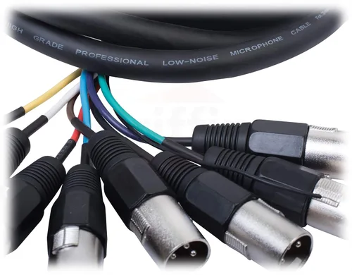 Vista 3 de Fat Toad Cable de serpiente XLR de 8 canales de 20 pies (ShieldedPRO X Series) – Cables de cable de conexión de audio con conectores hembra a macho