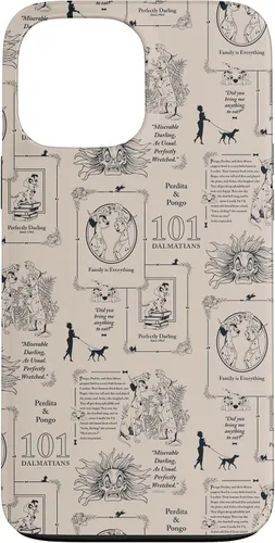 Vista 23 de Funda con estampado de libro vintage para iPhone 16 Disney 101 Dálmatas
