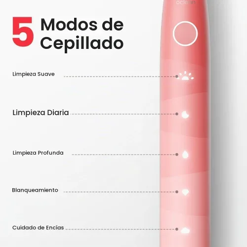 Vista 4 de Oclean Cepillo de dientes eléctrico para adultos, cepillo de dientes eléctrico con vida de batería de 150 días, cepillo de dientes sónico de viaje