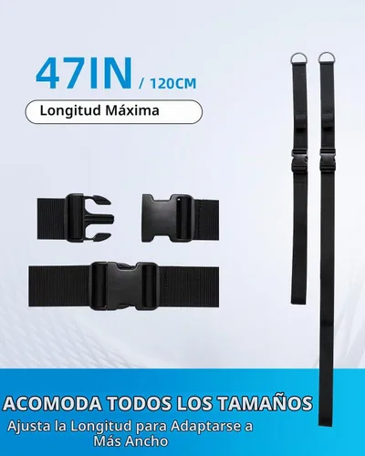 Vista 7 de OCEANBROAD Correa de transporte de hombro ajustable con clips para kayak SUP