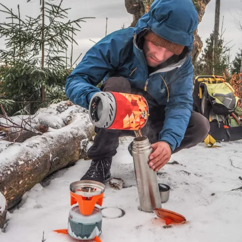 Vista 8 de Fire-Maple Fixed Star X2 - Sistema de estufa para mochileros y campamentos, equipo de cocina de propano al aire libre, juego de quemador de chorro