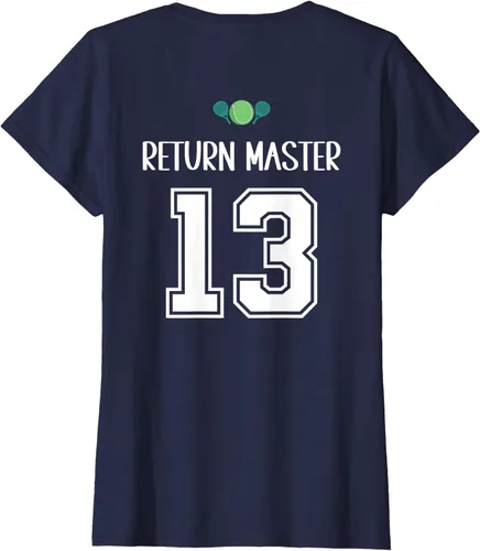 Vista 30 de Camiseta divertida del grupo de tenis de pádel para el equipo de pádel