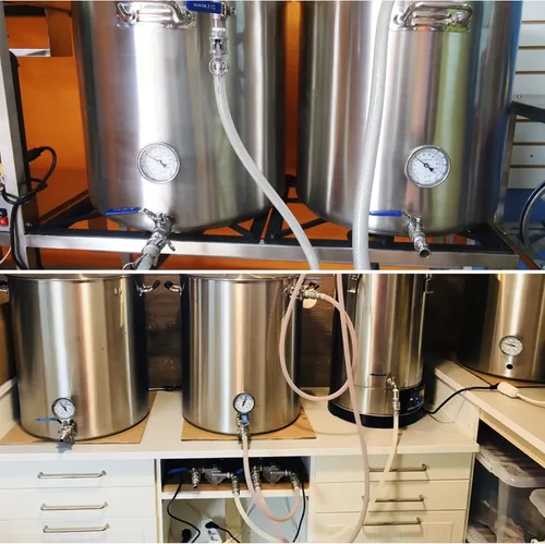Vista 7 de Termómetro de acero inoxidable para elaboración de cerveza casera, 1/2 NPT con tuerca de bloqueo y junta tórica (cara de 3 pulgadas)