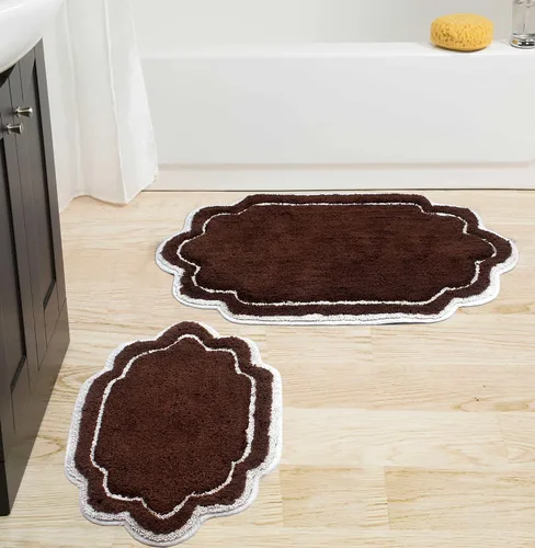Vista 44 de Home Weavers - Tapete de baño 100% algodón copetudo, supersuave y absorbente, lavable a máquina y apto para secadora lino