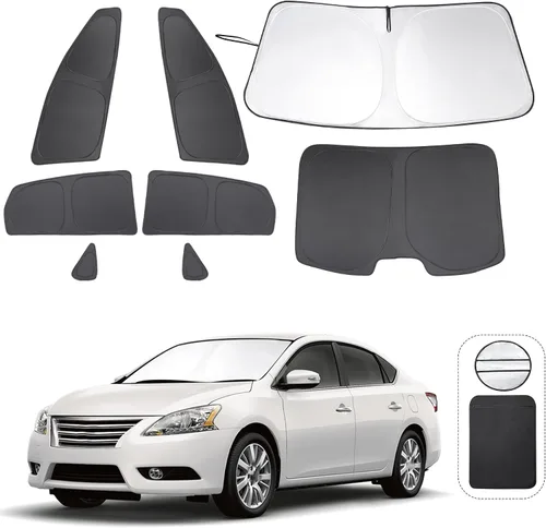 Vista 56 de TINGLU Persianas de ventana para Honda CR-V 2023-2026, accesorios para ventanas laterales de automóvil, parabrisas triangular, parasol para rayos UV