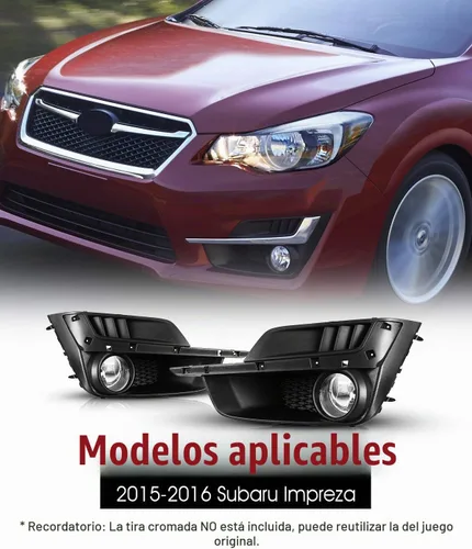 Vista 2 de Luces antiniebla para Subaru Impreza 2015-2016, 2 piezas de repuesto OEM faros antiniebla (interruptor y kit de cableado incluido)