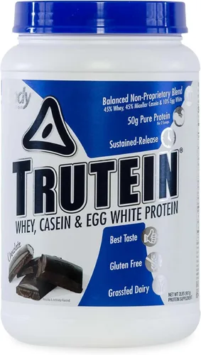 Vista 32 de Body Nutrition Trutein Polvo de Proteína Alto: 45% Suero, 45% Caseína, 10% Clara de Huevo, Sin Gluten, Bajo en Sodio, Polvo de Proteína de Suero