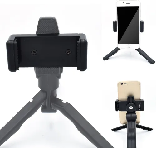 Vista 3 de Adaptador universal de montaje en trípode para teléfono celular, cabezal de conector de clip de soporte de teléfono OIMIO utilizado para monopod