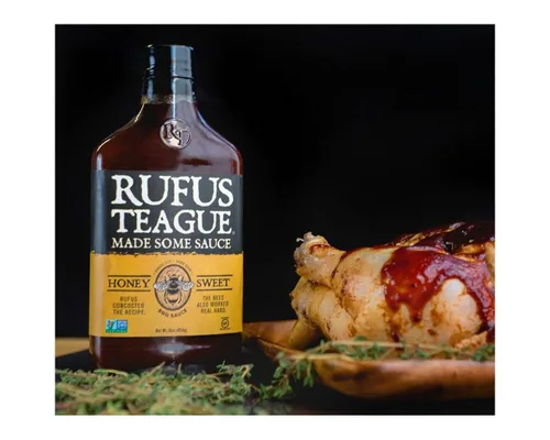 Vista 6 de Salsa barbacoa con miel Rufus Teague, 16 oz.