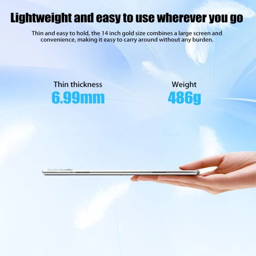 Vista 2 de Tablet de 10.1 pulgadas, tableta Android 12 con procesador Octa-Core, 20 GB de RAM 128 GB ROM, pantalla IPS HD de 1280 x 800, cámara dual de 5 MP+8