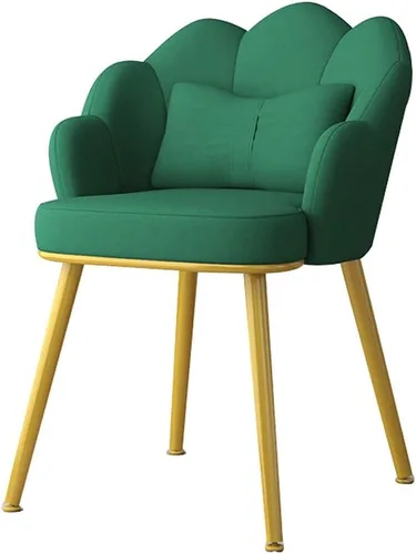 Vista 10 de Silla de comedor moderna de cuero, silla de tocador con patas de silla de metal, cocina, dormitorio, sala de matrimonio, balcón, sofá, silla, pasta