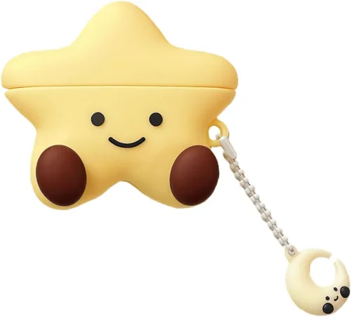 Vista 11 de Funda para AirPods Pro de 2ª/1ª generación, funda con estrella que brilla 1. Estrella luminosa azul