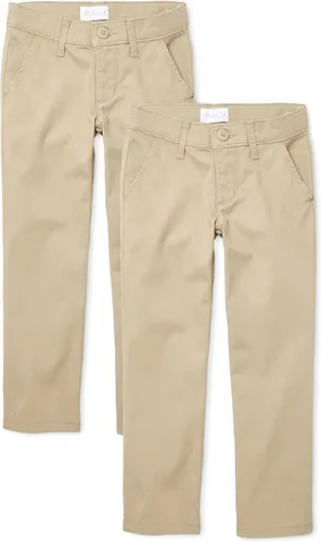 Vista 16 de The Children's Place Girls Bootcut Chino Pants Bisquit