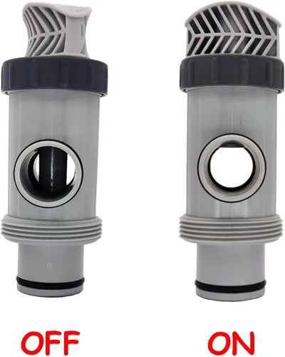 Vista 3 de Repuesto de conector de manguera de émbolo de manguera de doble división para pieza de válvula compatible con piscina sobre el suelo y bomba