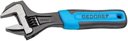 Vista 3 de GEDORE 60 S 6 JP Llave ajustable 6", extremo abierto, fosfatado con mango de plástico