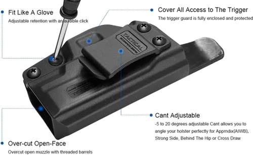 Vista 5 de Tactical Scorpion Gear Funda interior de polímero oculto (IWB): se adapta a Taurus G3 y G3c