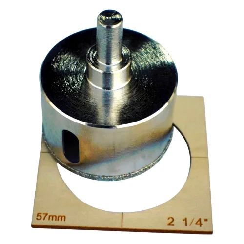 Vista 46 de Kit de brocas de diamante para azulejos - Juego de vidrio y porcelana, paquete de 5: 3/16", "1/4", "1/2" brocas de diamante para cerámica