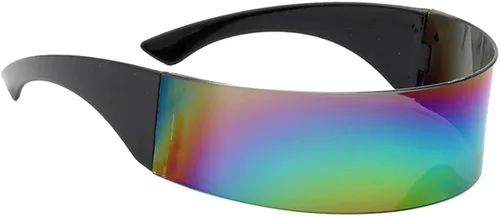 Vista 2 de B Baosity Gafas de sol de espejo gafas futuristas Prop Multicolor