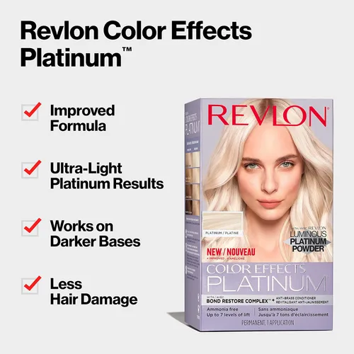 Vista 12 de Revlon Color Effects - Kit de resaltado permanente, sin amoníaco ni parabenos, 60 platino, 8 onzas (paquete de 1)