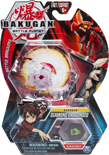 Vista 6 de Bakugan, Dragonoid, criatura transformadora coleccionable de 2 pulgadas de alto, para edades de 6 años en adelante