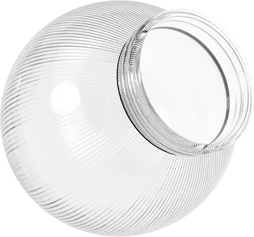 Vista 19 de KastLite Globo de poste de lámpara de acrílico de bronce de 6 pulgadas Textura suave con apertura sin cuello de 2.81 pulgadas Fabricado