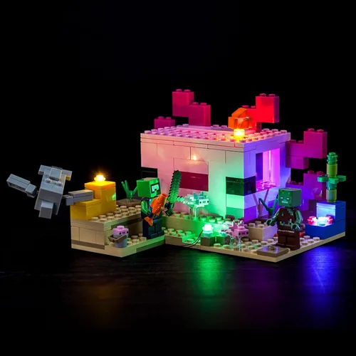 Vista 7 de Kit de luces mejorado compatible con Lego Minecraft The Skeleton Dungeon, decoración de luces compatible con Lego 21189, el mejor regalo
