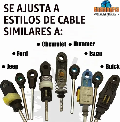 Vista 5 de BushingFix Si2Kit - Kit de reparación de bujes de cable de cambio automático, repuesto de buje de cable de cambio, kit de reparación de transmisión