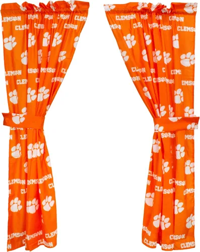 Vista 19 de College Covers Everything Comfy Alabama Crimson Tide - Juego de paneles de cortina, 2 paneles, 2 alzapaños a juego, 42 pulgadas de ancho por 63