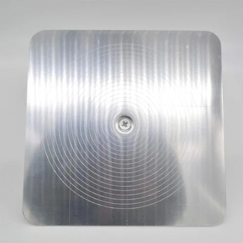 Vista 2 de Soporte para tablero de mortero, halcón de enlucido de aluminio con mango de agarre suave, pintura casera con mango herramienta de enlucido
