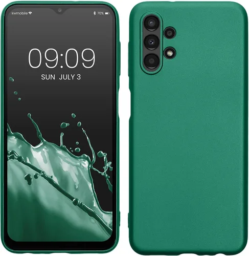 Vista 31 de kwmobile Funda compatible con Samsung Galaxy A12 - Funda protectora de silicona TPU suave y delgada - Azul Báltico