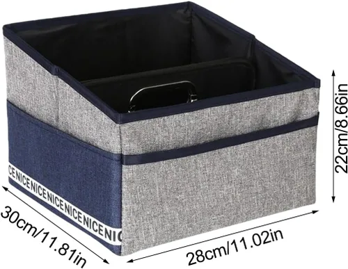 Vista 6 de Car Storage,Foldable Containers,Seat Storage Bin - for Car SUV Auto Travel Office Document Grocery Moving Backseat Seat