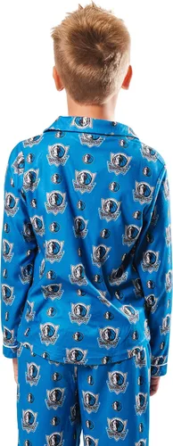 Vista 2 de Ultra Game Conjunto de pijama juvenil oficial de la NBA de 2 piezas súper suaves con botones