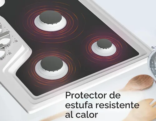 Vista 5 de Cubiertas superiores de estufa de teflón para quemadores de gas - Protector de estufa LG - Negro