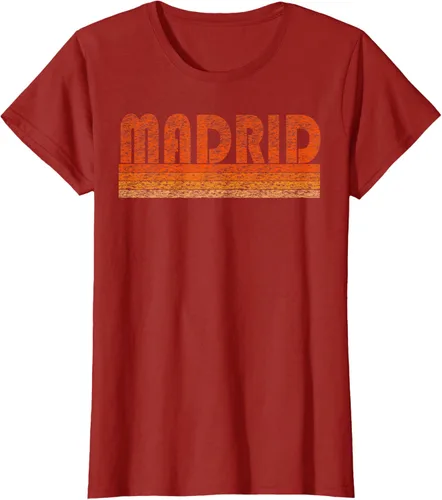 Vista 47 de clásico Retro Madrid playera, hombre 3XL, Asphalt Negro