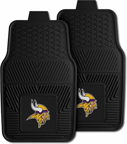 Vista 6 de FANMATS NFL Minnesota Vikings - Tapete de vinilo para autos, Alfombrilla reforzada de vinilo para cargo , Negro