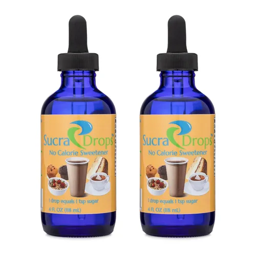 Vista 3 de Edulcorante líquido Sucradrops Premium sucralosa, incluye botella tamaño de viaje