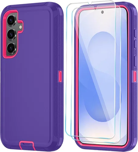 Vista 28 de ONOLA Funda para Samsung Galaxy S24+ / Funda S24 Plus con protector de pantalla HD [No es compatible con S24 / S24 Ultra], Funda de teléfono Vino