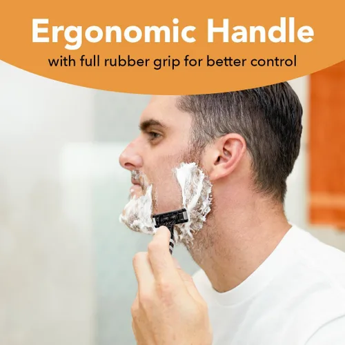 Vista 2 de BIC Flex 5 Sensitive - Maquinillas de afeitar desechables de 5 cuchillas para hombre, afeitado cómodo, paquete de 2
