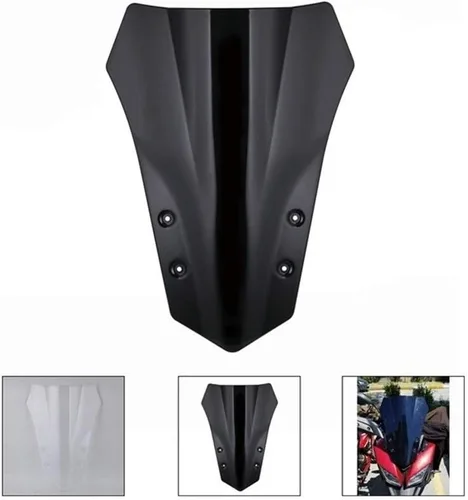 Vista 2 de Accesorios para parabrisas de motocicleta, parabrisas de doble burbuja compatible con MT-09 compatible con Tracer MT09 FJ09 FJ-09 2015-2016