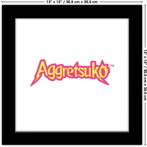 Vista 6 de Trends International Gallery Pops Sanrio Aggretsuko - Póster de pared con logotipo, 12.00 x 12.00 pulgadas, versión de marco negro