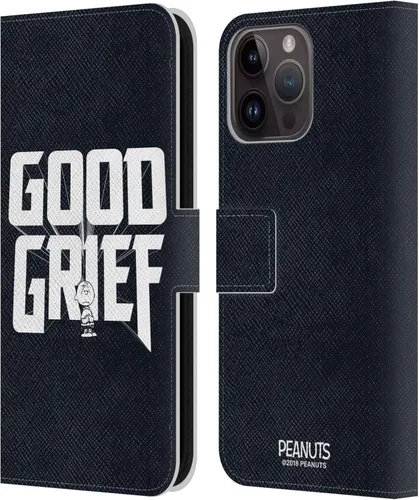 Vista 75 de Head Case Designs Funda de piel con licencia oficial de Peanuts Charlie Brown Good Grief Rock Tees compatible con Apple iPhone 11 Charlie Brown Buen
